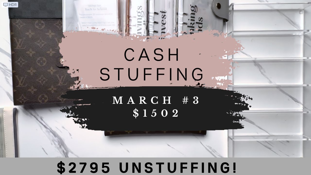 Cash Stuffing | Mar #3 | $1502 | Envelope Stuffing