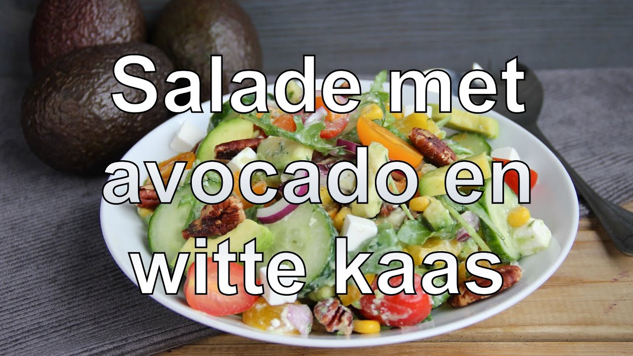 Salade met avocado en witte kaas recept