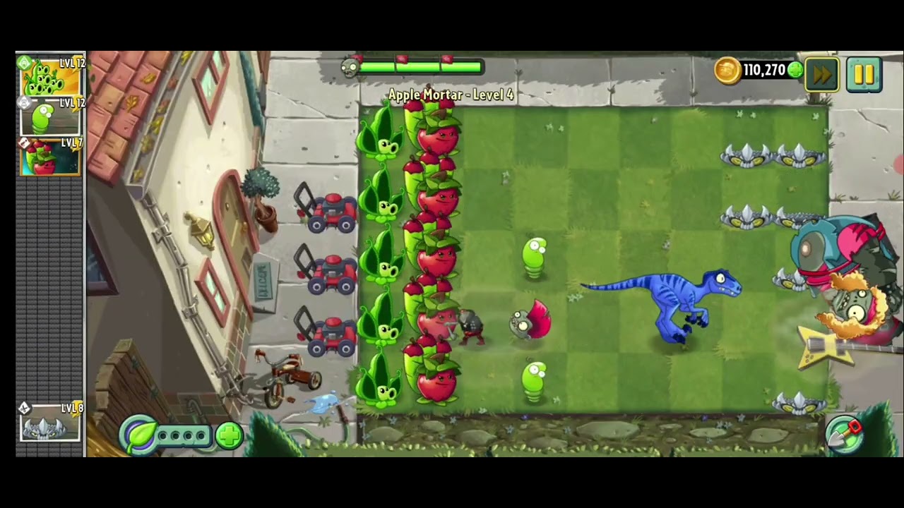 PvZ 2 - New Plant Nursury - Apple Mortar - Level 4 to Level 5