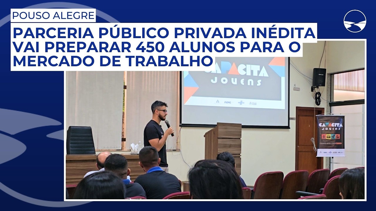 Parceria público privada inédita vai preparar 450 alunos de Pouso Alegre para o mercado de trabalho