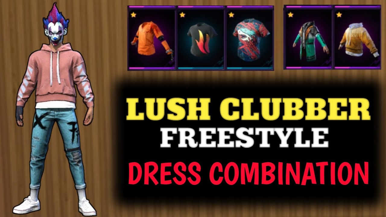 Free Fire Lush Clubber Bundle Dress Combination || Prince op