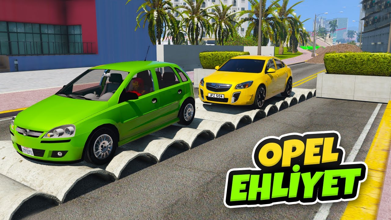 Opel Ailesi Arabalar Zor Seviye Ehliyet Sınavında - GTA 5