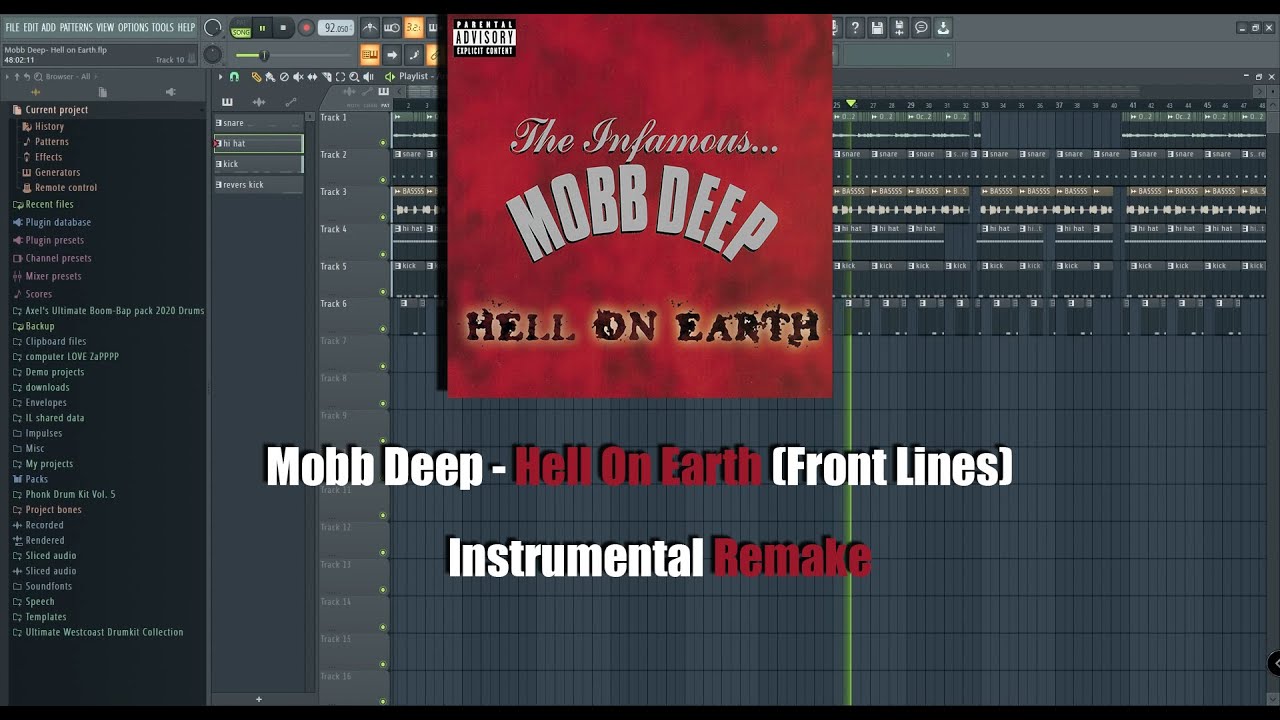 Mobb Deep - Hell On Earth (Front Lines) Intrumental Remake Fl Studio
