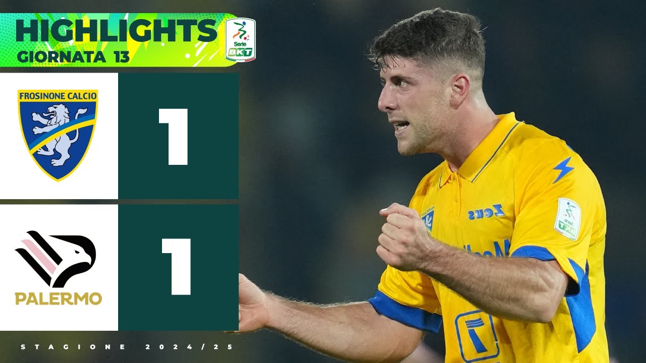 Frosinone-Palermo 1-1 | Che perla per BRACAGLIA al primo goal in Serie BKT | SERIE BKT