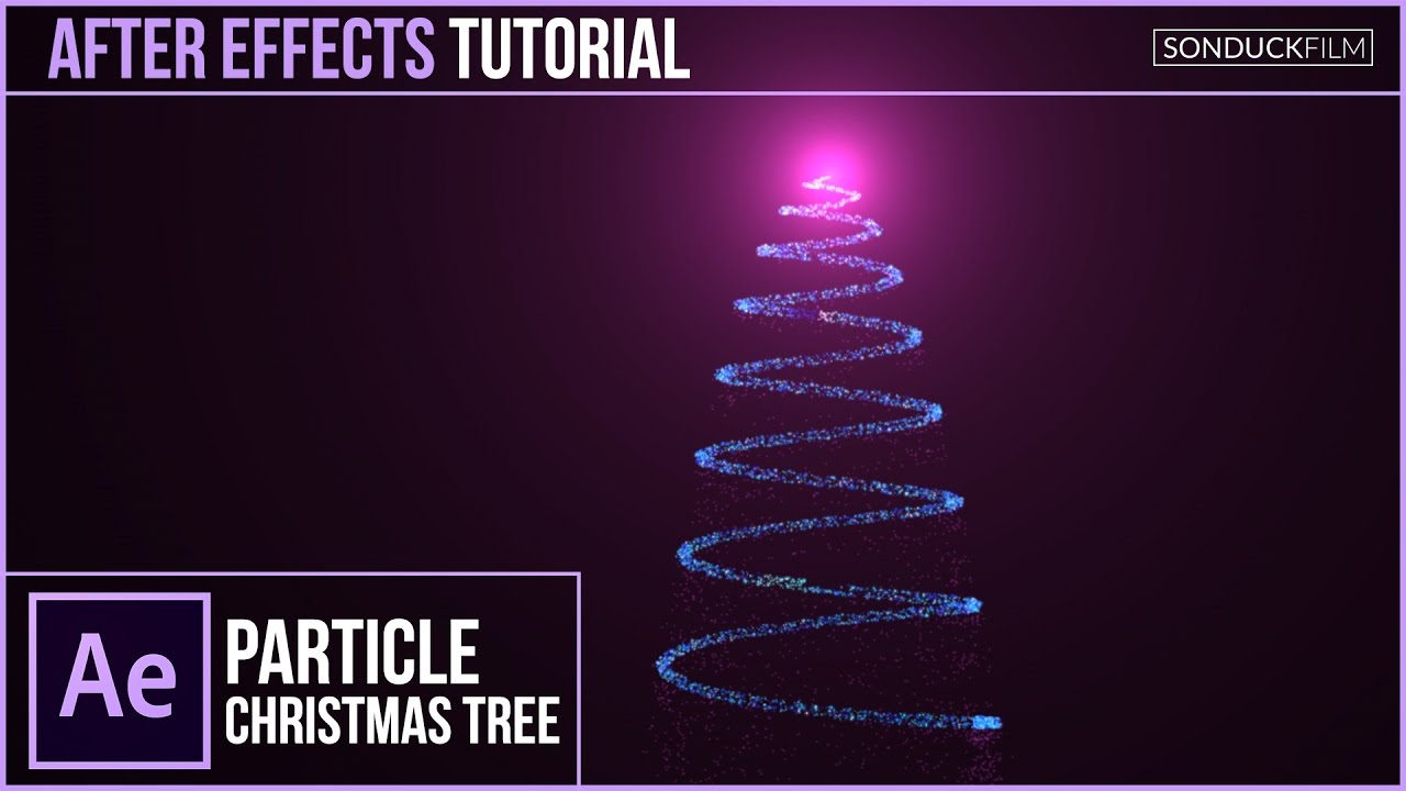 Учебник After Effects: Анимация частиц рождественской ёлки ​​| Trapcode Particular