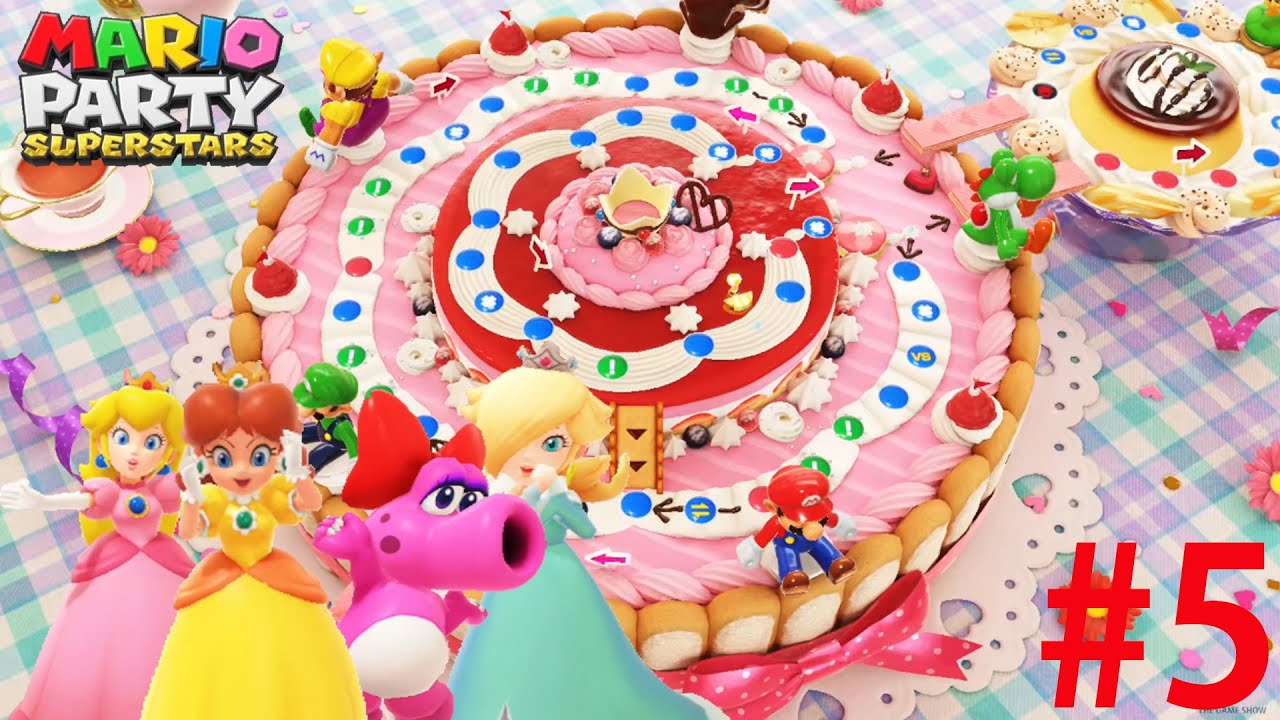 Mario Party Superstars-Peach's Birthday Cake Peach vs Daisy vs Rosalina vs Birdo gameplay PART5