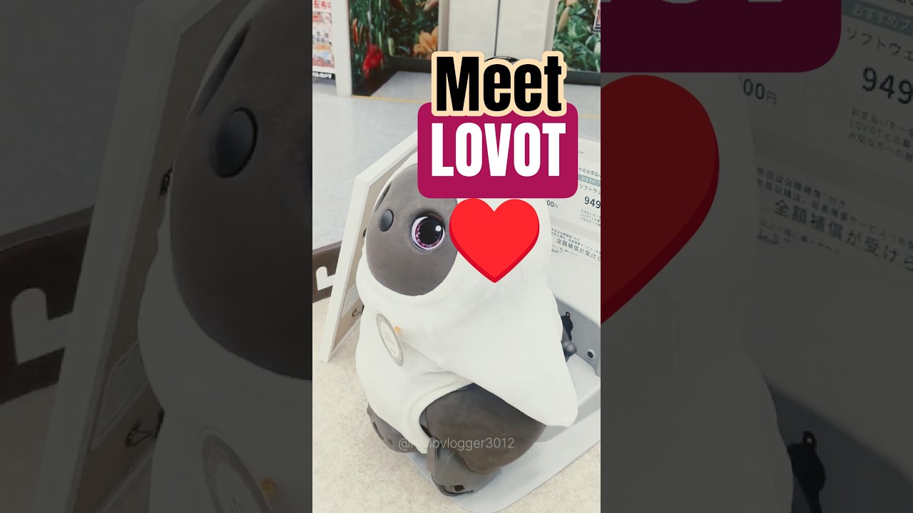 I met the world's cutest robot in Japan - Meet LOVOT! 🤖&hearts;️#shorts #ytshorts #japantravel #japan