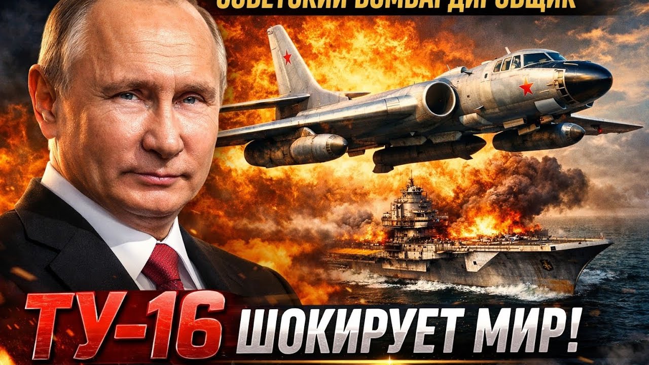 Путин показывает мощь России: Легендарный Tupolev Tu-16 — Бомбардировщик, который шокировал мир!