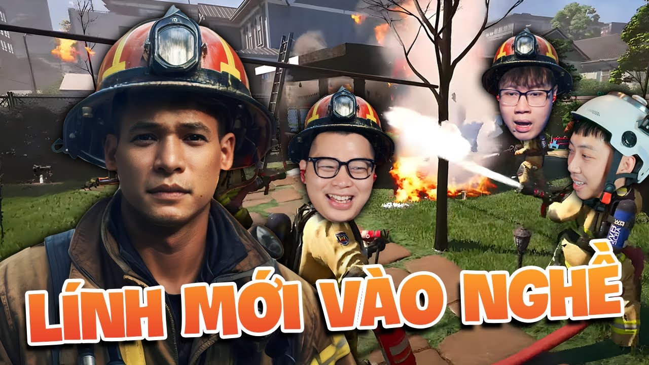 (Firefighting Simulator: Ignite #1) Bốn anh l&iacute;nh tập sự loay hoay giải cứu nạn nh&acirc;n khỏi biển lửa.