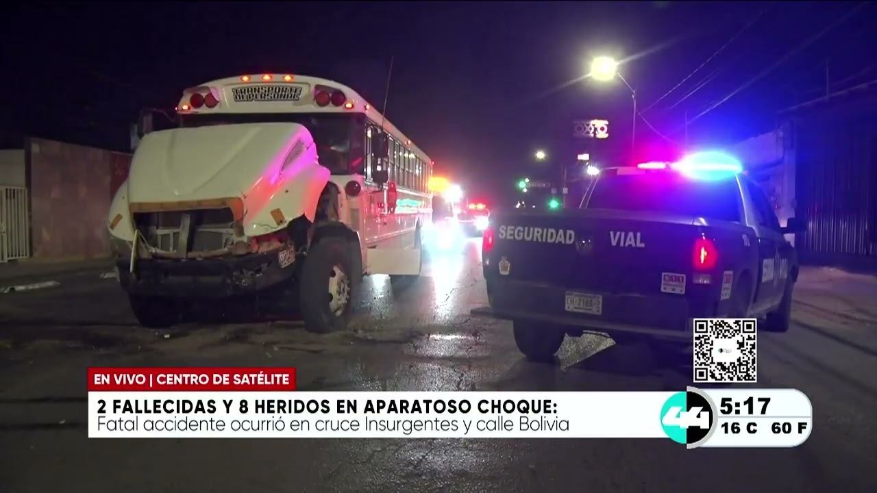 2 fallecidas y 8 heridos en aparatoso choque
