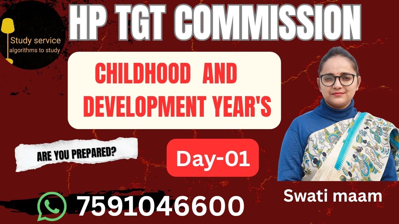 HP TGT Commission Childhood and Development Years  -05MCQ|PYQ Live Swati Maam