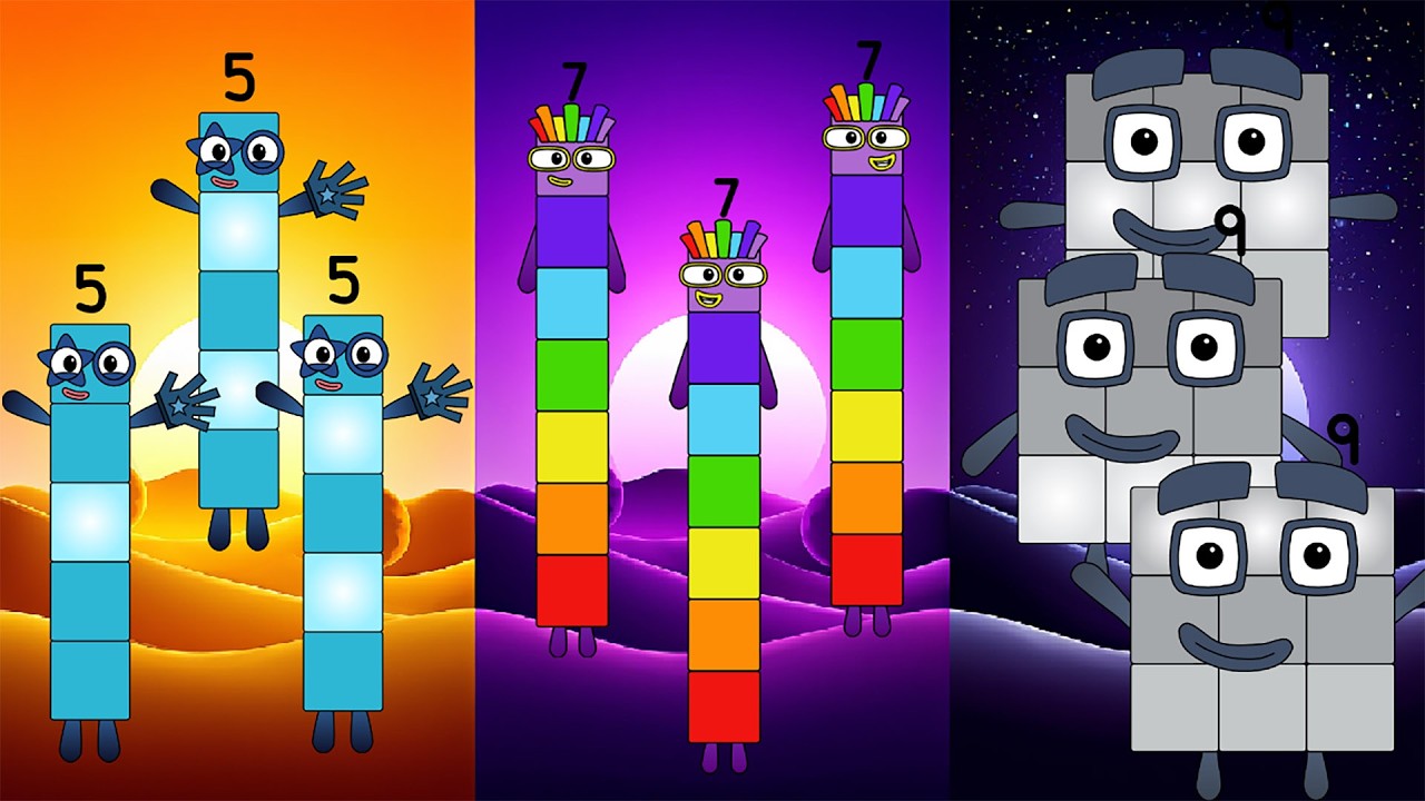 Learn to Count Numberblocks Band: Enders Edition: 5 to 195 Vs 7 to 197 Vs 9 to 199