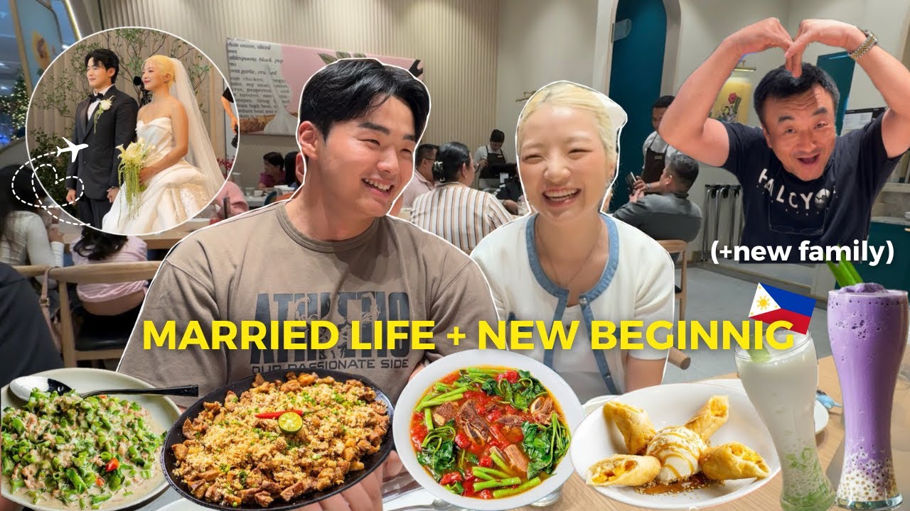 The Newlyweds Migrated to the Philippines !  *Introducing Filipino Food to New Family*