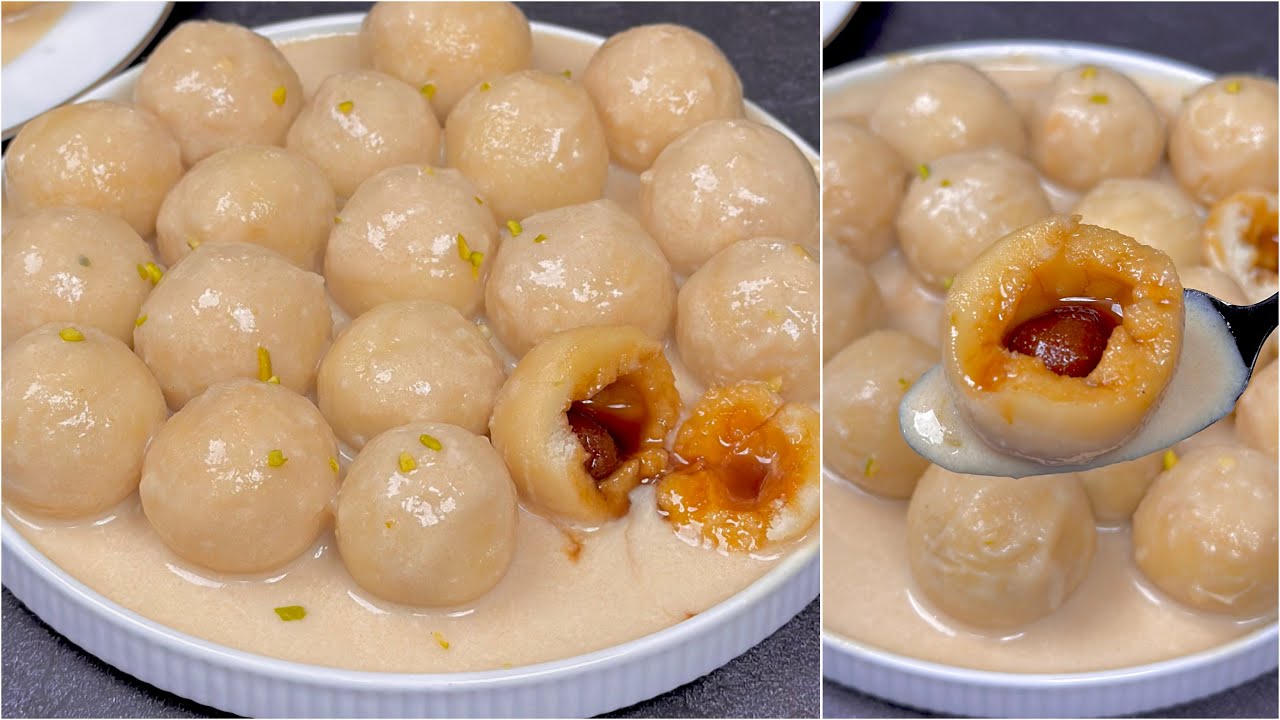 বিশ্বাস করবেন না ১০ মিনিটে শুকনো চালের গুড়া দিয়ে এমন নরম রসমালাই পিঠা তৈরি যায় ⁉️Pitha Recipe Bangla