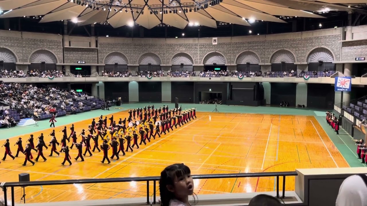 第43回かごしまマーチングフェスティバル　神村学園　東側スタンドから