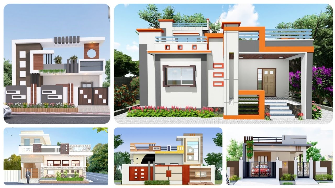 🔝 Latest 50 Single Floor House Front Elevation Designs for Small Houses | Ground Floor🏡House Designs