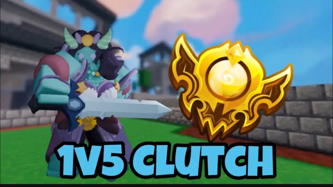 SO I DID A 1V5 CLUTCH IN RANK… (Roblox Bedwars)