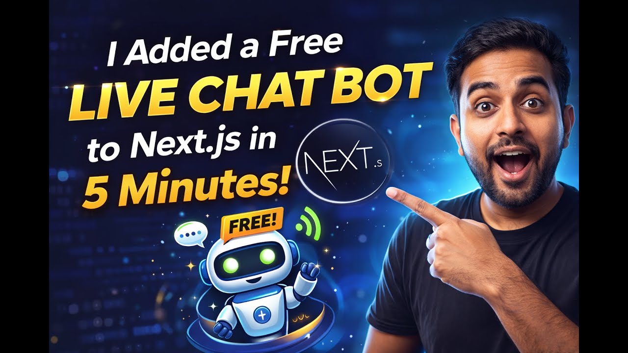 I Added a Free Live Chat Bot to Next.js in 5 Minutes