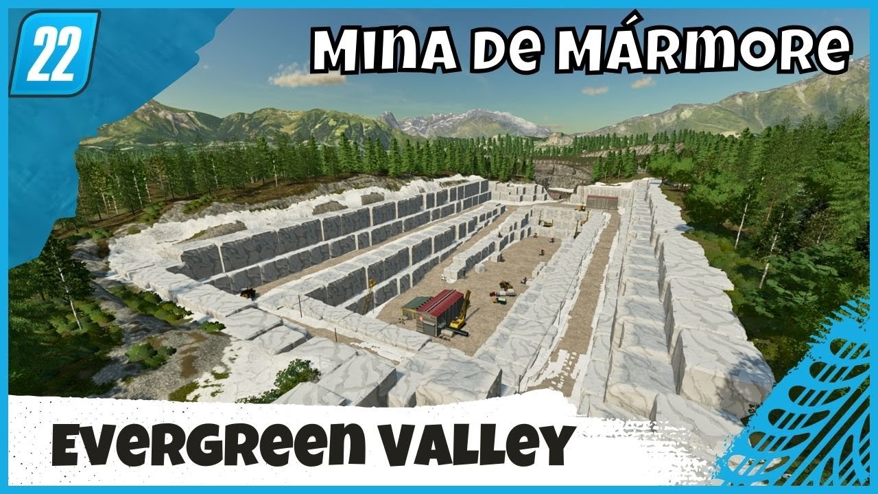 Evergreen Valley with Mining, New Crops, and Custom Feeding | Farming Simulator 22