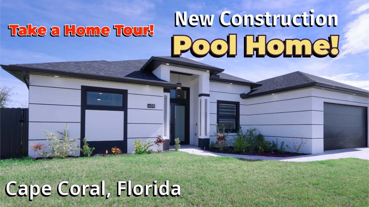 Cape Coral Florida Home For Sale New Construction Pool Home