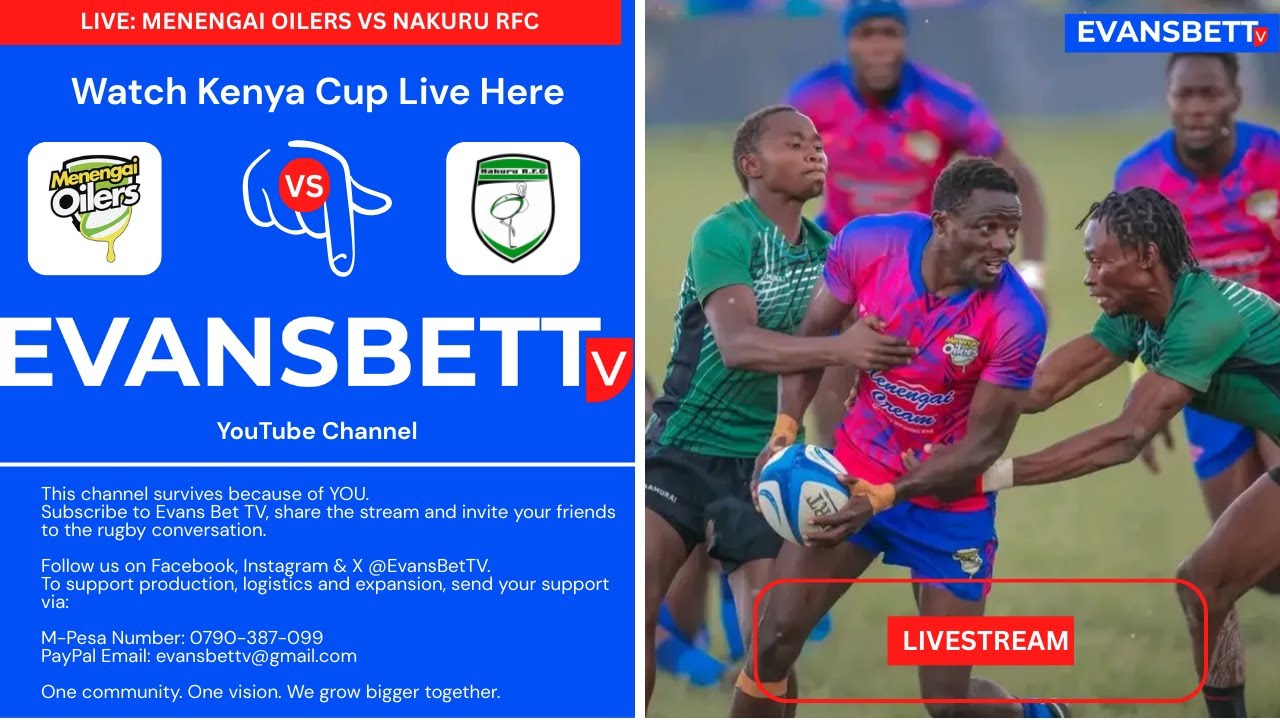 Menengai Oilers vs Nakuru RFC Kenya Cup Match Day 5 Livestream | 17th January 2026