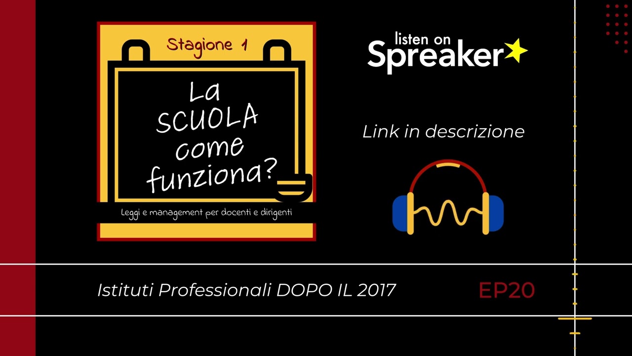 ep.20 st.1 - Istituti Professionali DOPO IL 2017