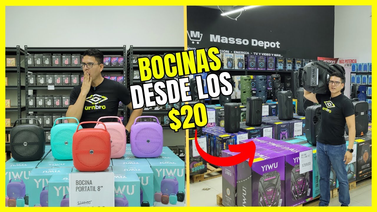 NUEVA TIENDA de electrónica más barata de la CDMX para iniciar tu negocio - BOCINAS DESDE $20