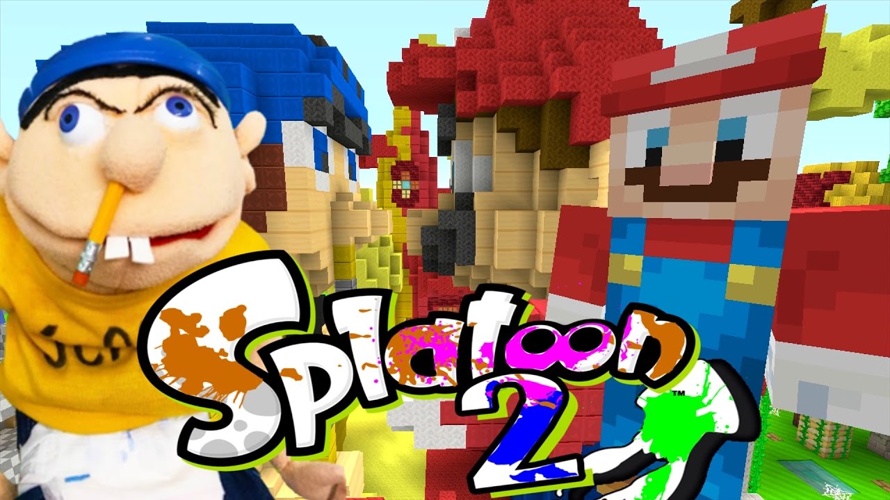 Minecraft Wii U - Splatoon 2 - JEFFY VS MARIO [3]