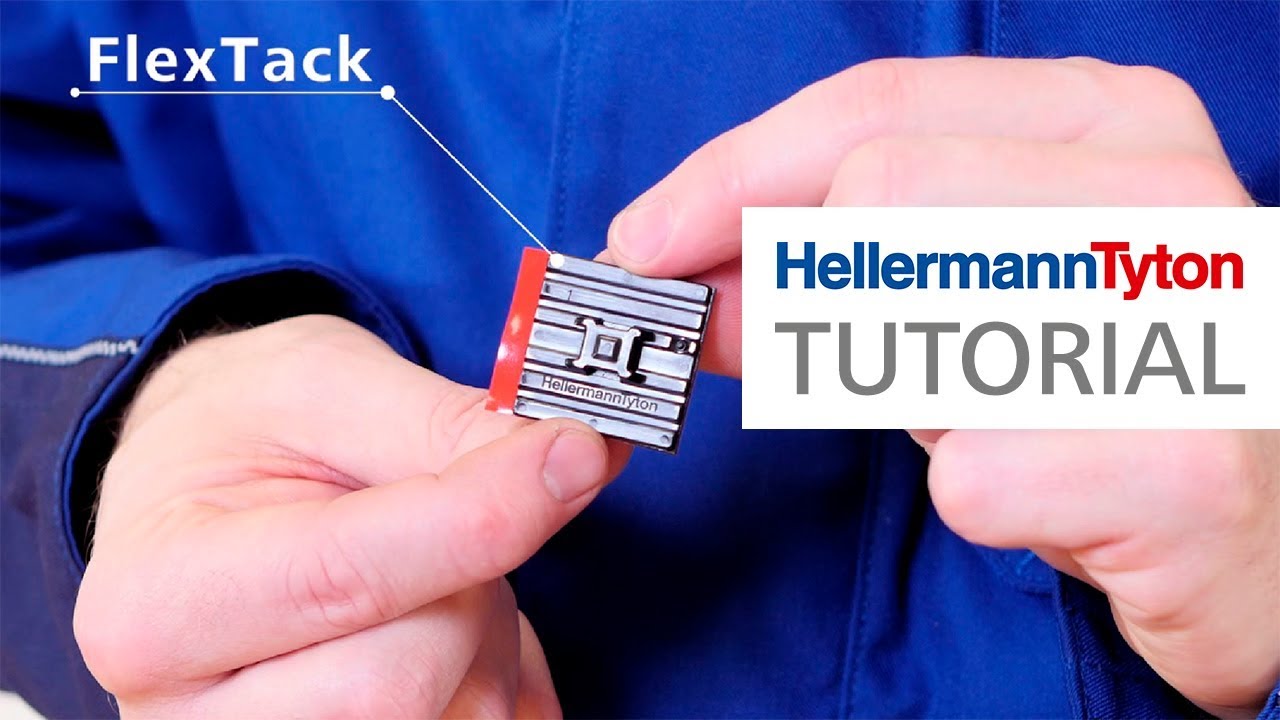 Cable tie mounts: Flextack, for round and angled surfaces