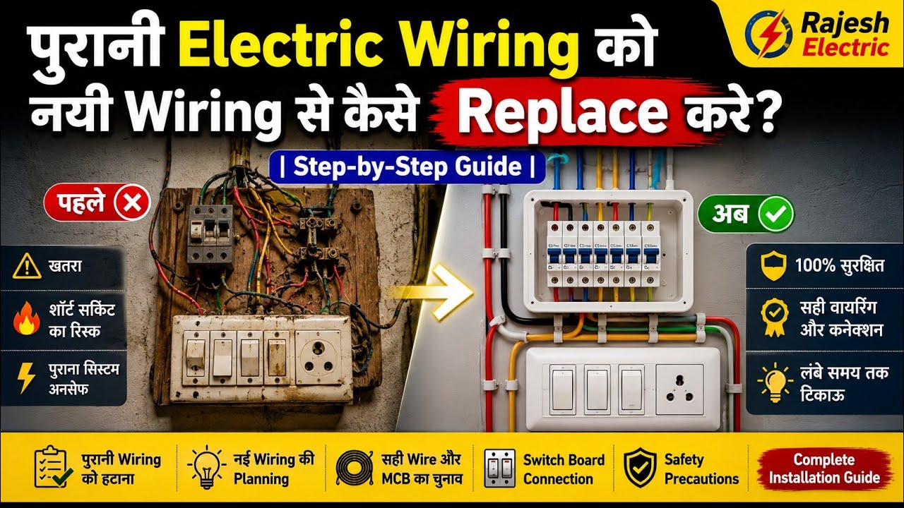 🛠️ Purane Model Ka Electric Wiring Hatakar Naya Model Ka Electric Wiring Kaise Kare
