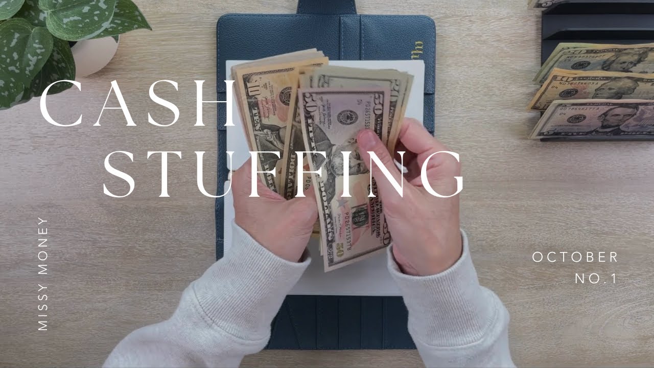 Cash Stuffing $1,085 | October No. 1 | Sinking Funds + Savings Challenges | Happy Mail