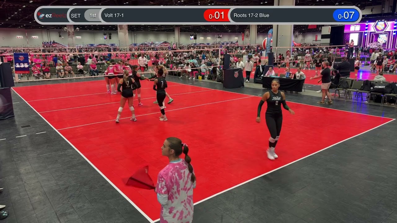 Roots 17-2 Blue vs  - Volt 17-1 - 5th Match - Day 2 -AAU National Volleyball Championship