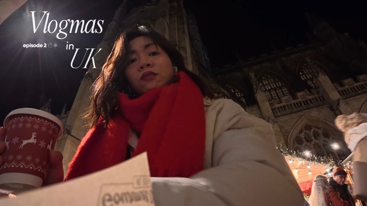 Vlogmas in UK episode 2: Bath 🎄market, Xmas parties in abroad & Japanese brunch date 🍣❄️✨
