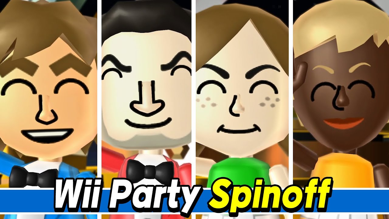 Spin-Off gameplay Alex vs Pablos vs Lucia vs Stephanie | Master com | Wii Party Alexgaming