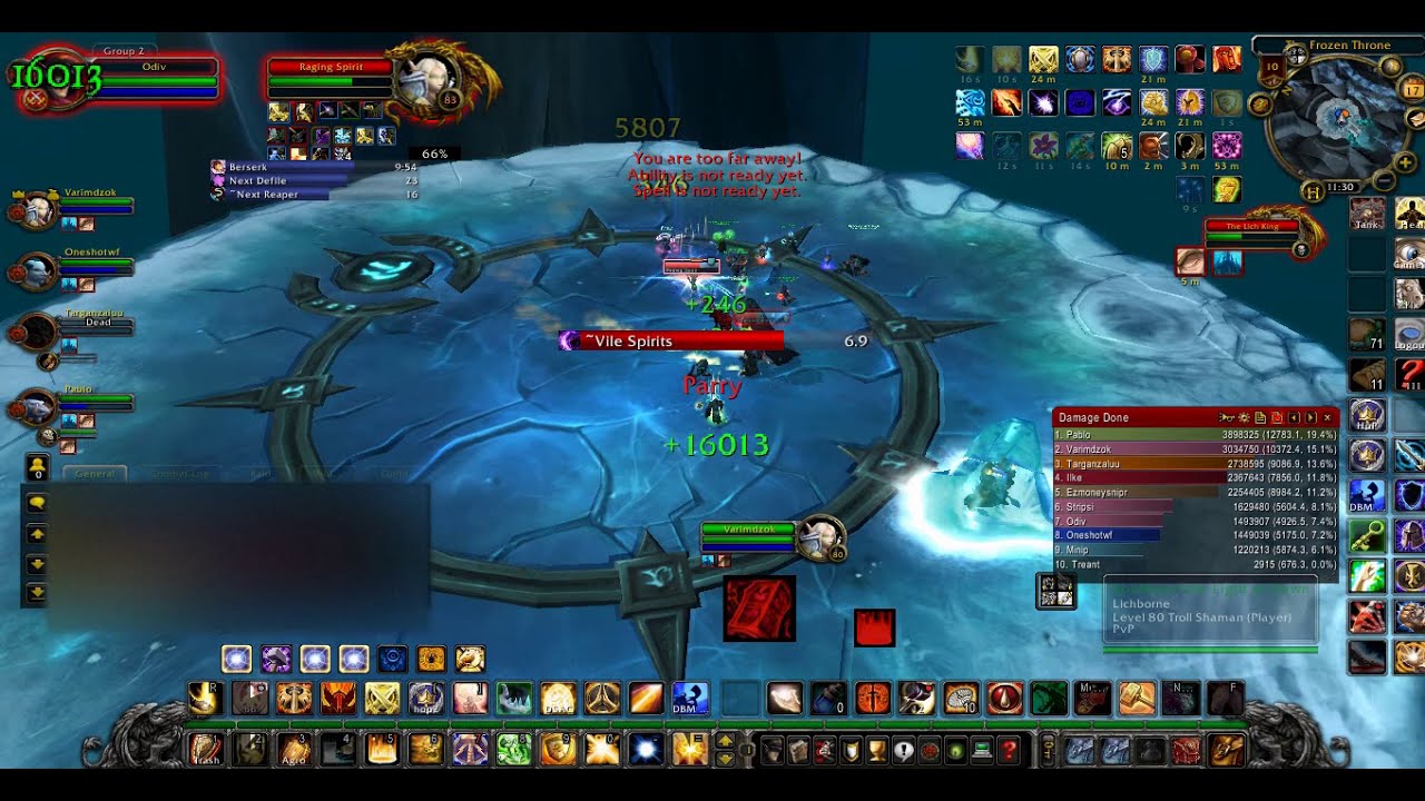 WARMANE ICC 10 NM Lich King Solo Tank Prot Paladin POV 3.3.5