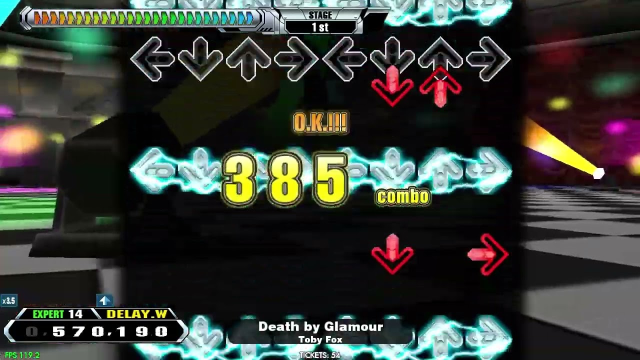 【LV14】DDR / Death by Glamour - EXPERT DOUBLE with handclap