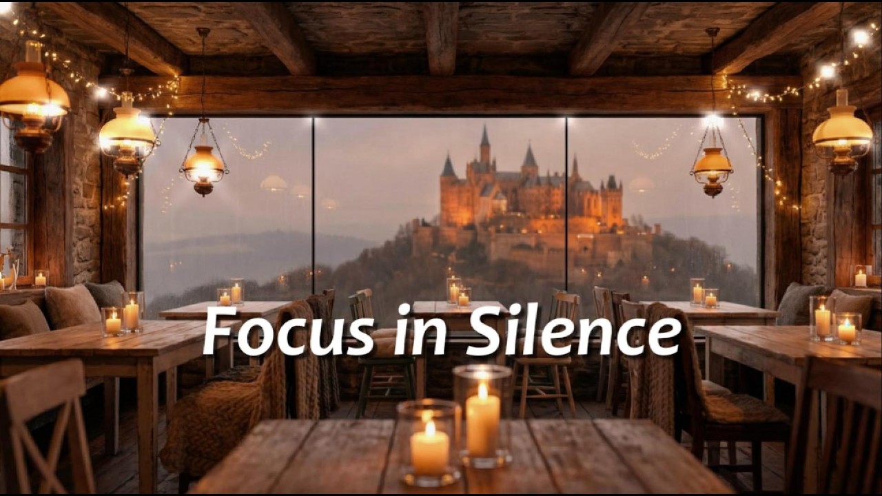 Castle View for Focus | Dark Academia Café Mood