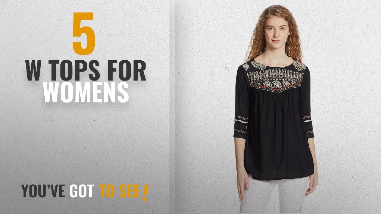 Top 10 W Tops For Womens [2018]: W for Woman Women's Tunic Top