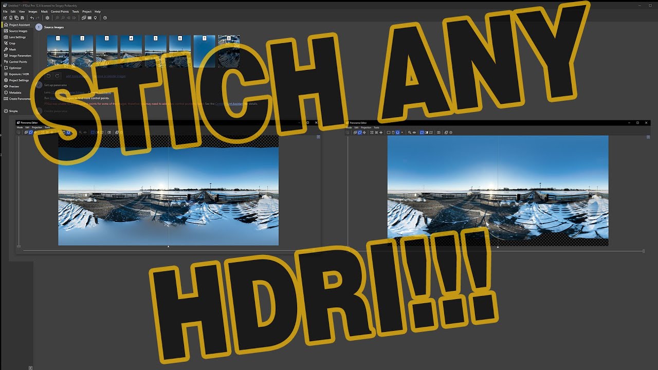 Stich Any HDRI in PTGUI