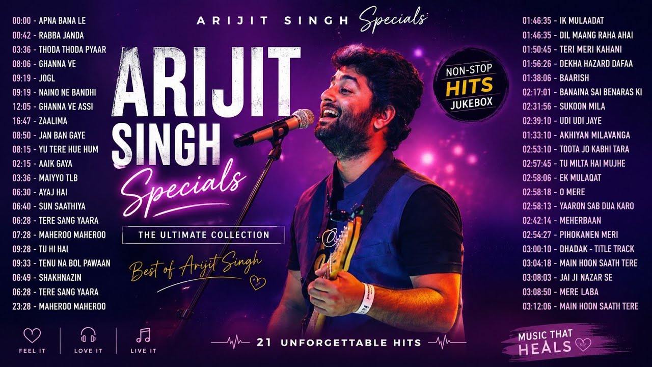 Arijit Singh Superhit Romantic Songs 💖 | Best of Arijit Love Album | Heart Touching Jukebox 2026
