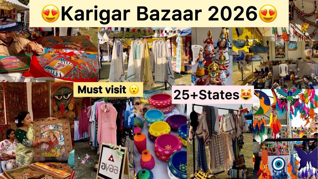 Karigar Bazar Delhi 2026😱200+Stalls| Karigar BazarJawaharlal Nehru Stadium| Karigar Bazaar Full Vlog