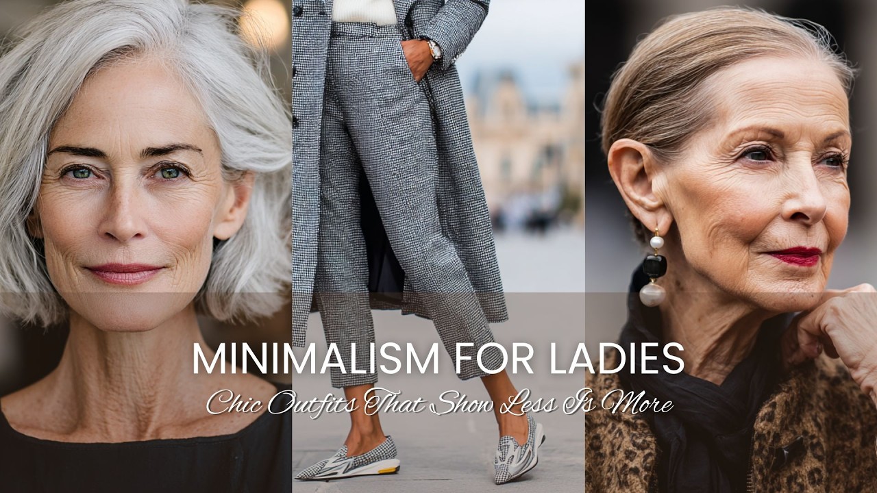 Minimalism for Ladies 60+ 🕊️ Chic Outfits That Show Less Is More. ✨🦢