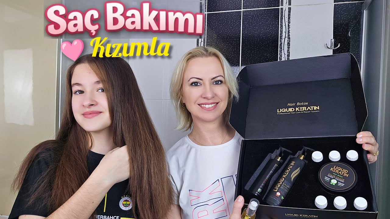 Kızımla Saç Bakımı | Liquid Keratin ile Evde Bakım💕
