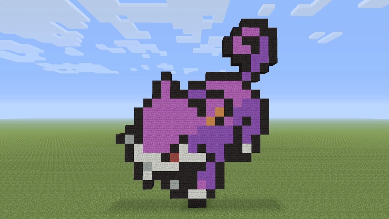 Minecraft Pixel Art - Rattata Pokemon #019