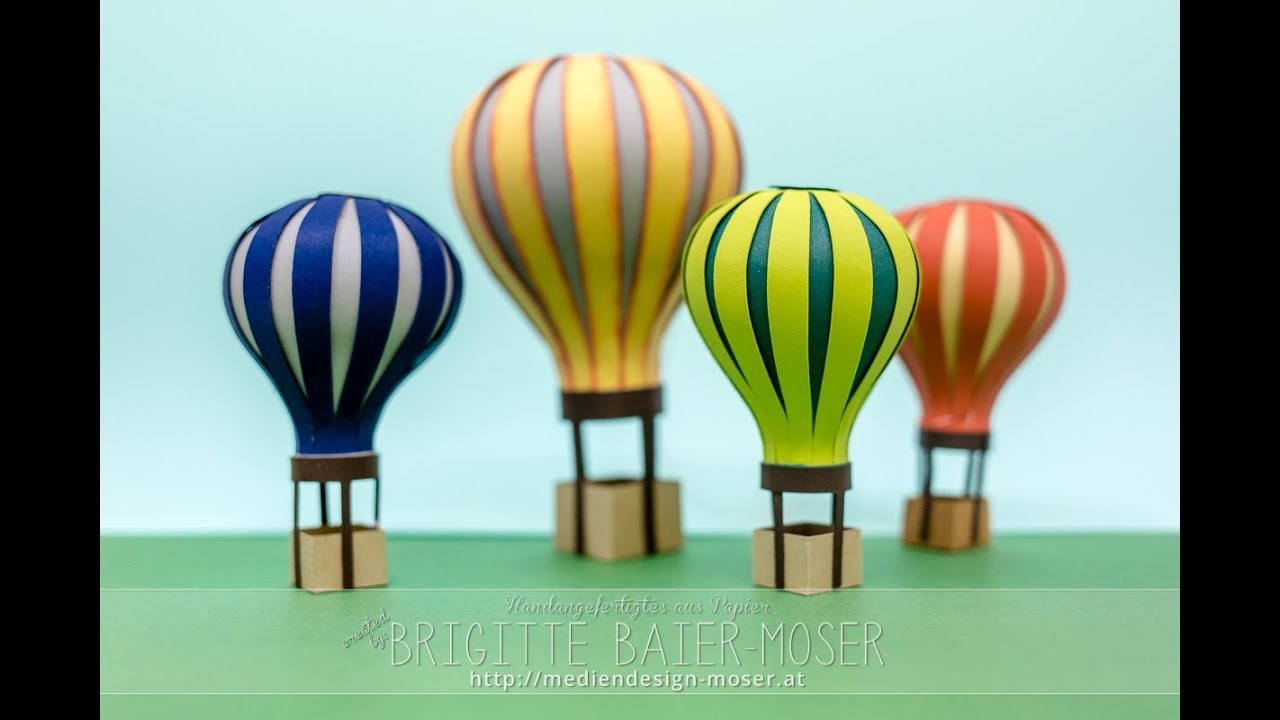 Hot Air Balloon made of Paper