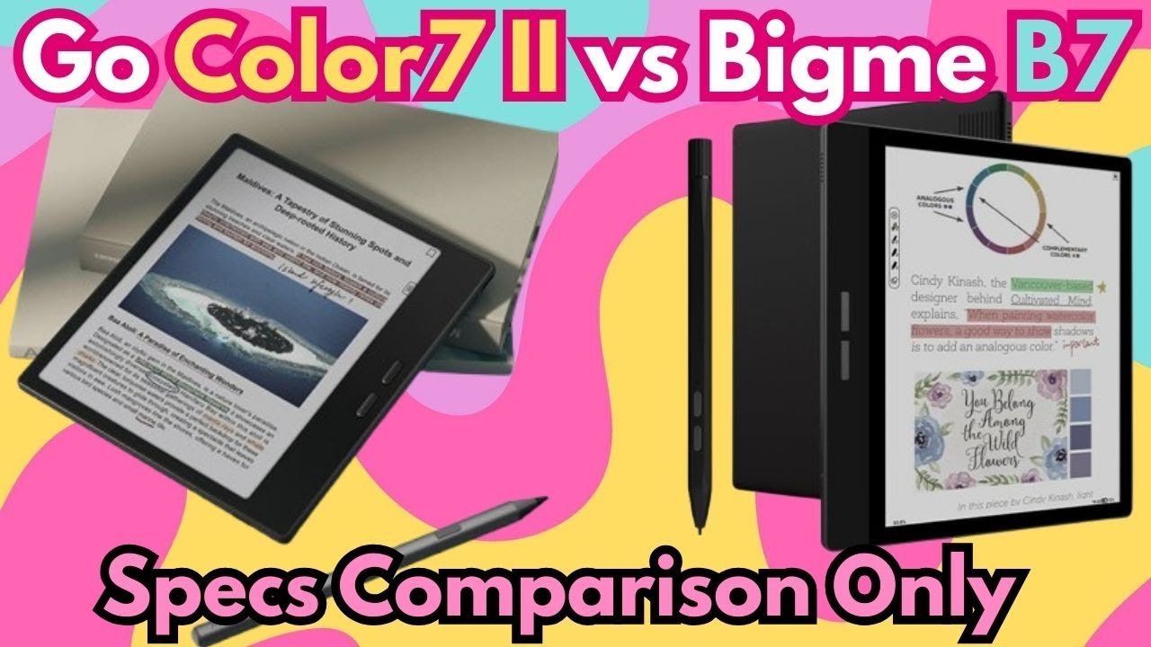 Bigme B7 vs Boox Go Color7 2nd Gen (Specs Comparison)