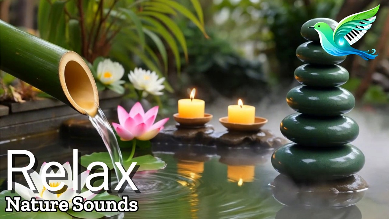 Peaceful Piano Music with Morning Stream 🍃 for Relaxation and Balanced Energy