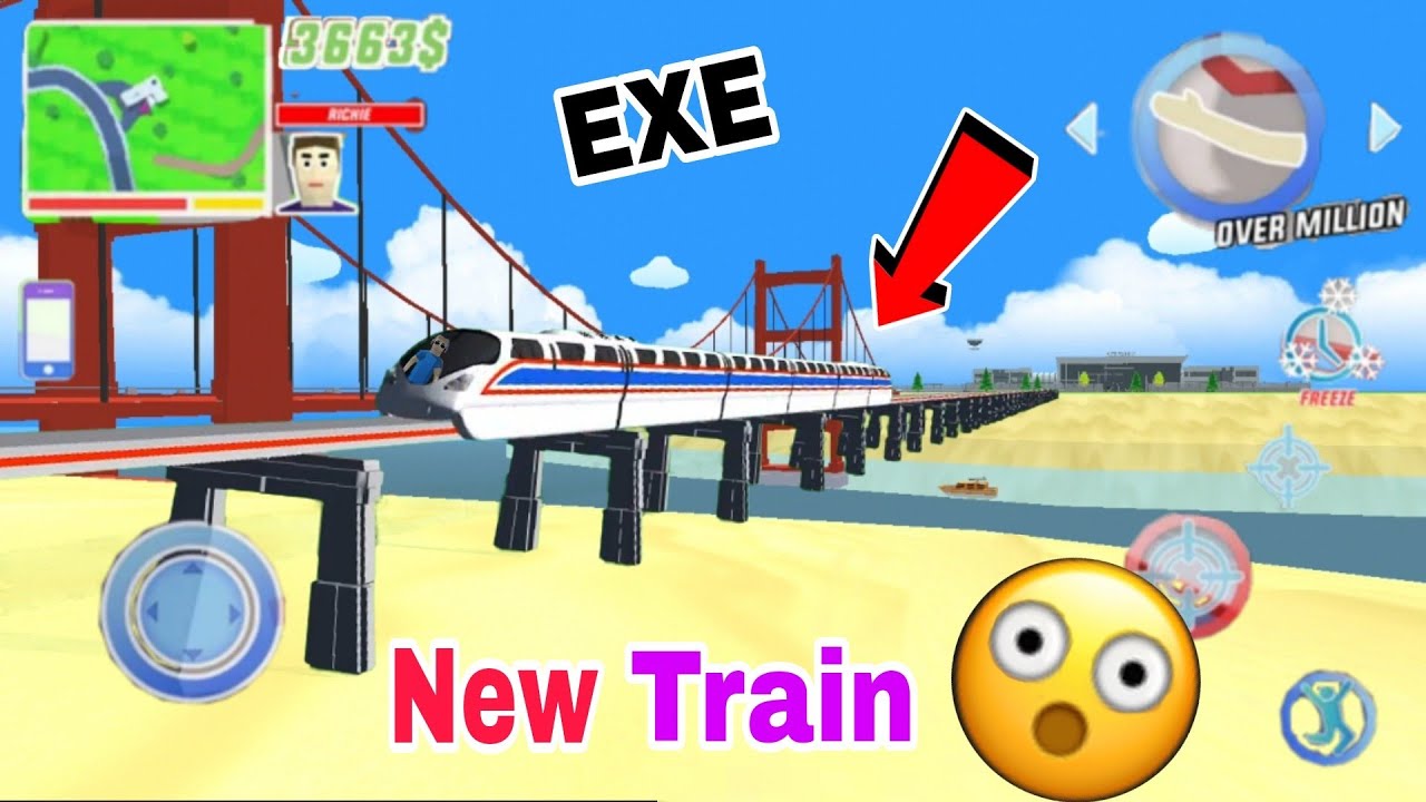 New Bullet Train in Dude Theft Wars😃 | Train Update in Dude Theft Wars👍🏻 | #gaming