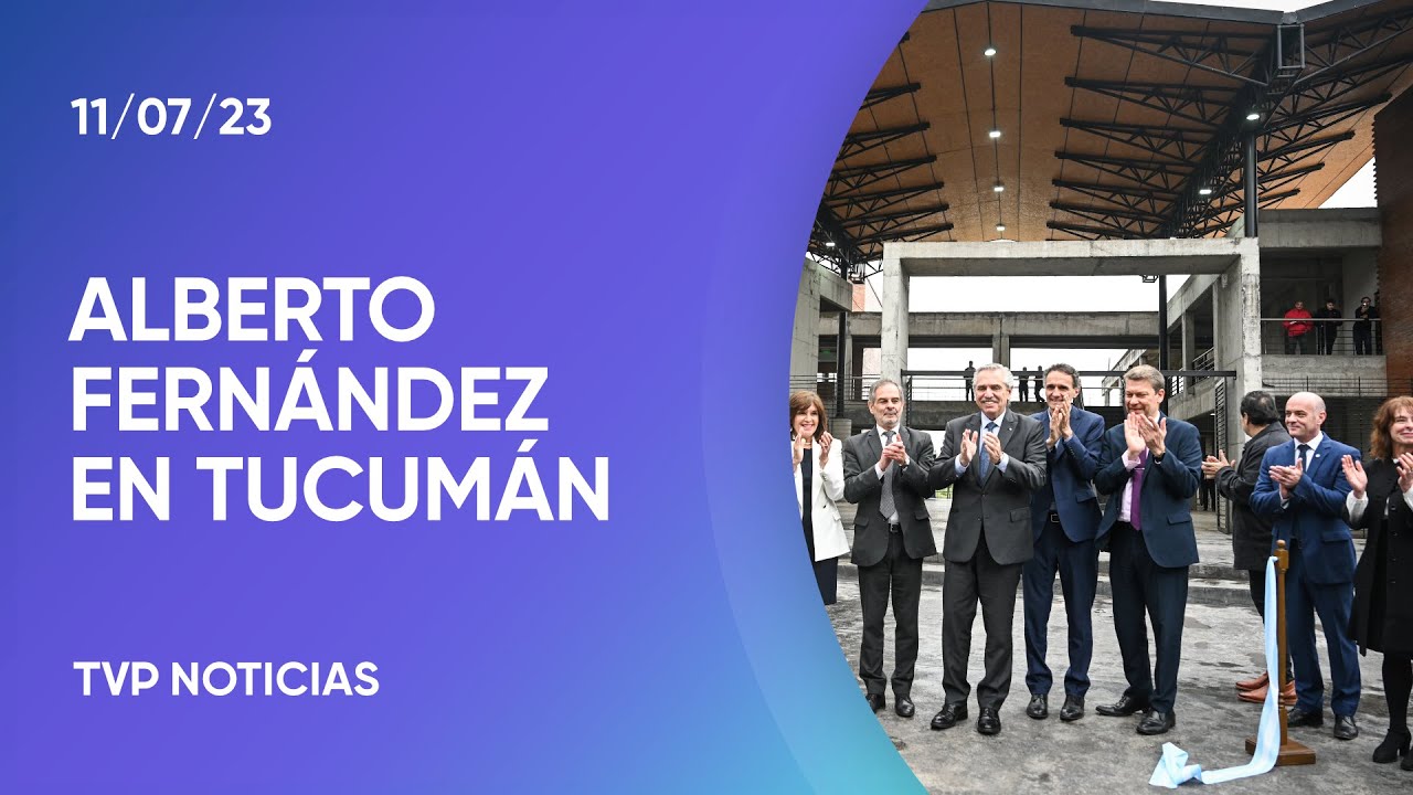 El Presidente inauguró un edificio de la Universidad Nacional de Tucumán