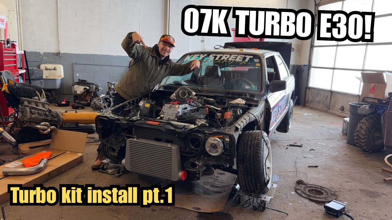 BMW E30 с турбированным 5-цилиндровым двигателем!
